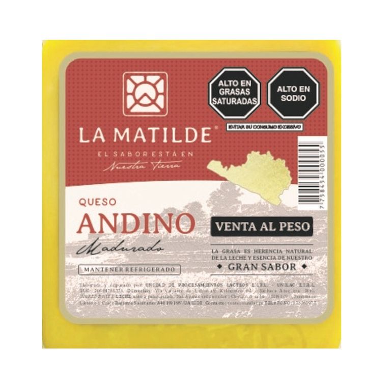 Queso Madurado Andino La Matilde x Kg