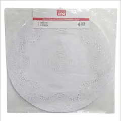 PRECIO UNO - Individuales Tejidos Redondo X 4 Pu