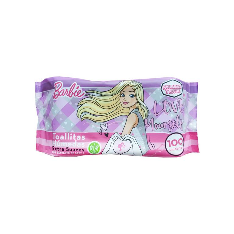 Toallitas Húmedas Gelatti Barbie Extra Suaves Empaque 100 Und