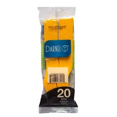 DARNEL - Tenedor Bistrot Amarillo Empaque 20 Und