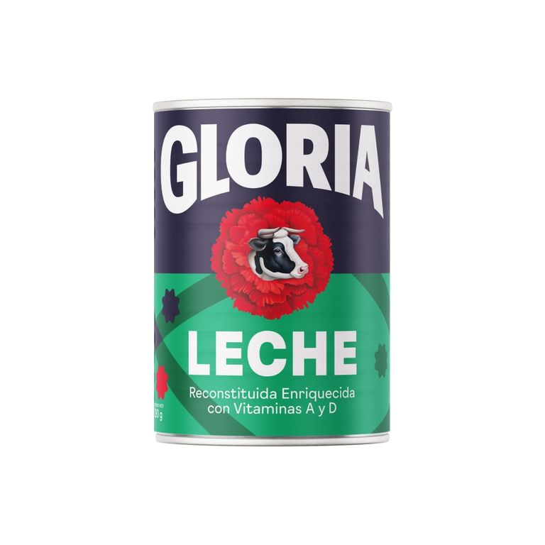 Leche Gloria Reconstituida Entera Lata 390 g