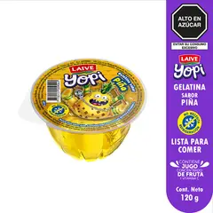 LAIVE - Gelatina Laive Yopi Sabor Piña Envase 120 g