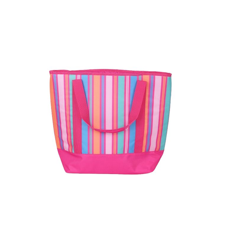 Tote Bag Cooler Stripes Rose
