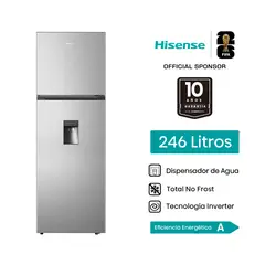 HISENSE - Hisense Refrigeradora Tmf Gris 246L No Frost