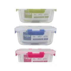 Keep - Hermético Cuadrado 2200mL Glass Keep