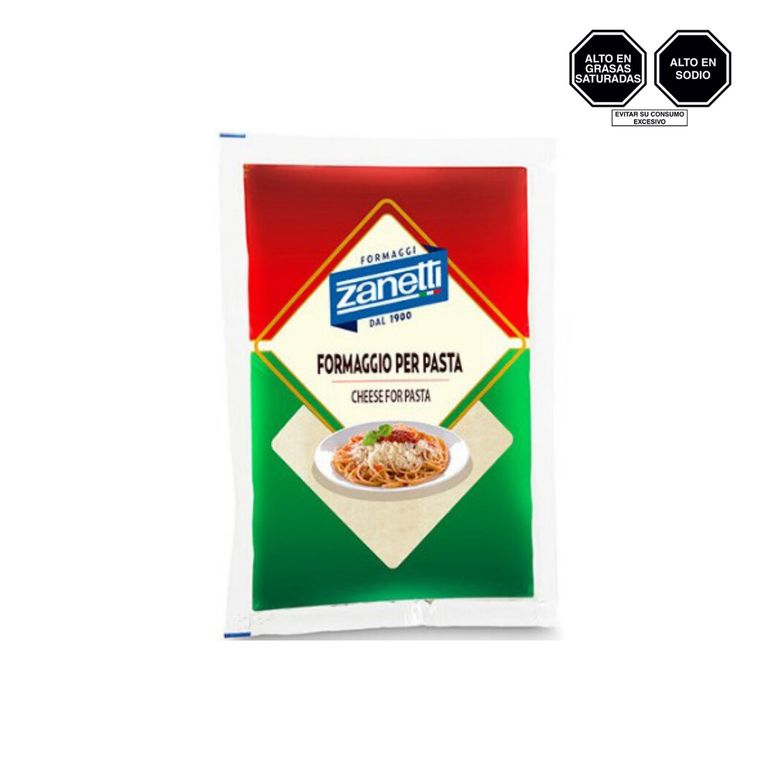 Queso Deshidratado Rallado Zanetti Empaque 100 g
