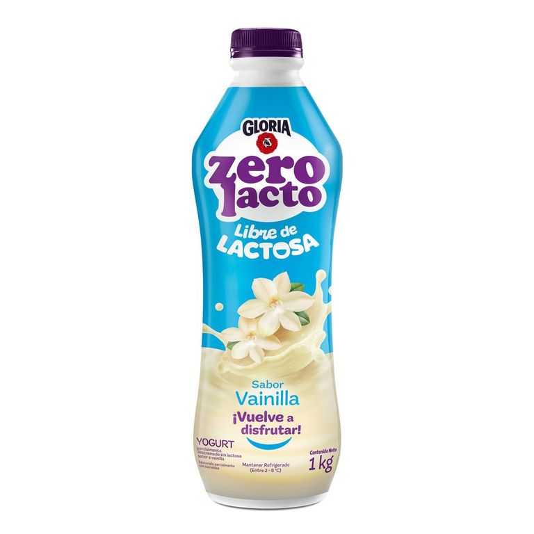 Yogurt Gloria Zero Lacto Vainilla Botella 1 Kg