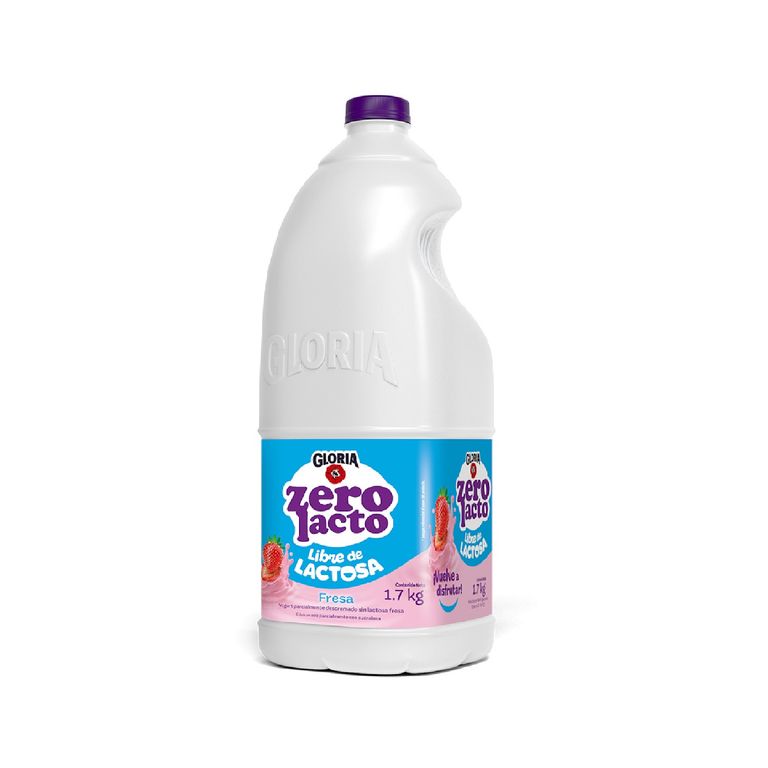 Yogurt Gloria Zero Lacto Fresa Botella 1.7 Kg