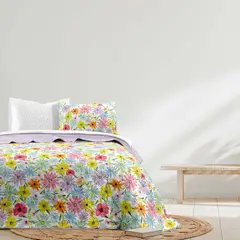 CASA JOVEN - Set de Cama Quilt 1.5 Plz Col Blossom