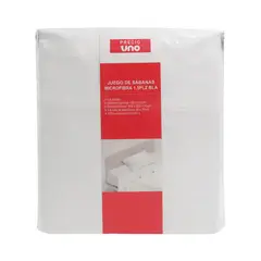 Precio Uno - Juego de Sábanas Microfibra 1.5Plz Bla