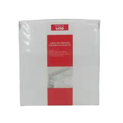 PRECIO UNO - Juego de Sábanas Microfibra 2Plazas Blanco Pu