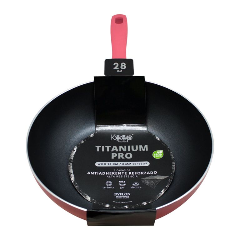 Sarten Wok Titanium Pro Keep