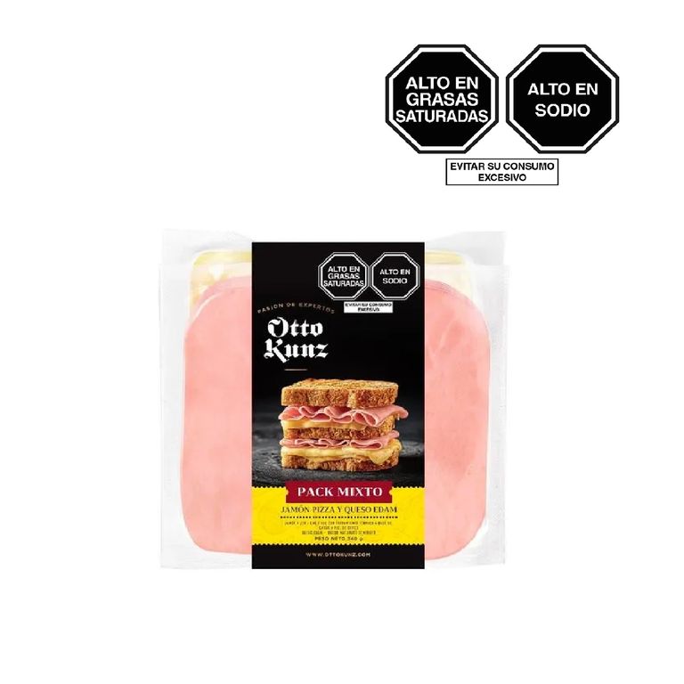 Pack Jamón Y Queso Otto Kunz Empaque 340 g