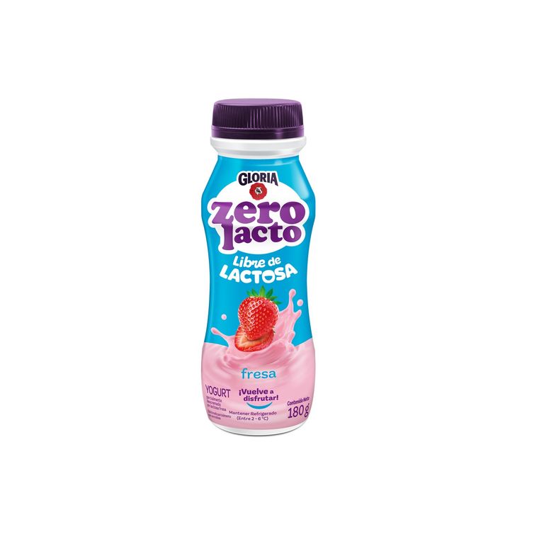 Yogurt Gloria Zero Lacto Botella 180 g