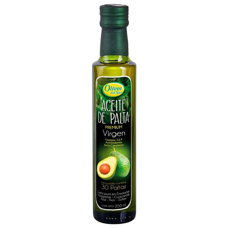 Aceite de Palta Virgen Olivos del Sur Envase 250 mL