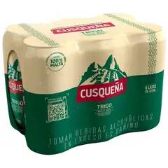CUSQUENA - Six Pack Cerveza Cusqueña Trigo Lager 473 mL