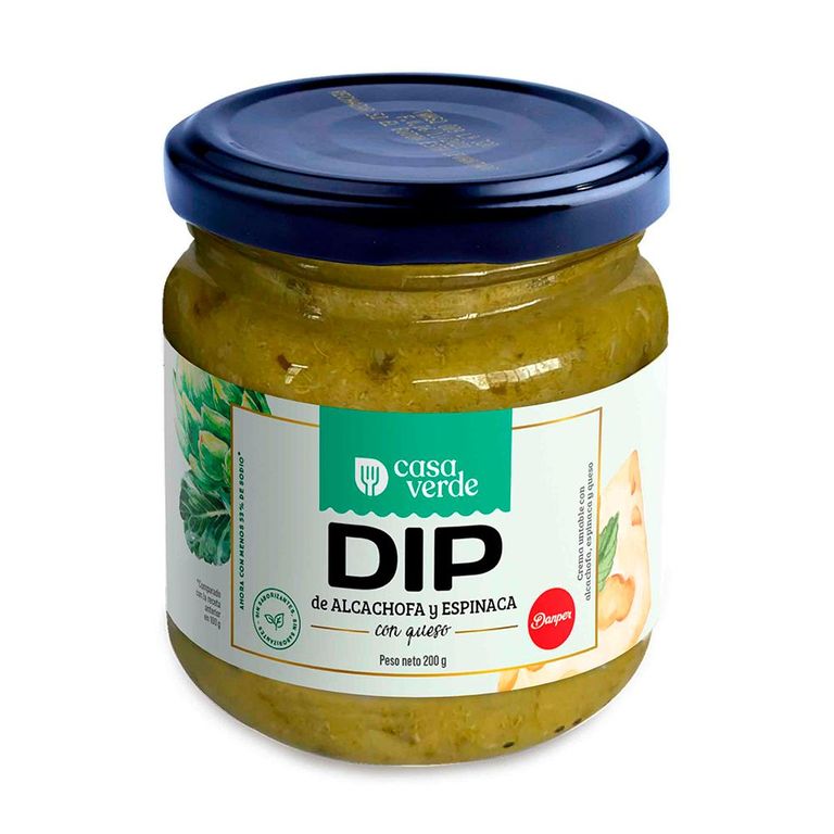 Dip Alcachofa Espinaca y Queso Casa Verde Envase 200 g