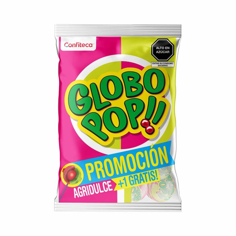 Chupetín Globo Pop Agridulce Bolsa 432 g
