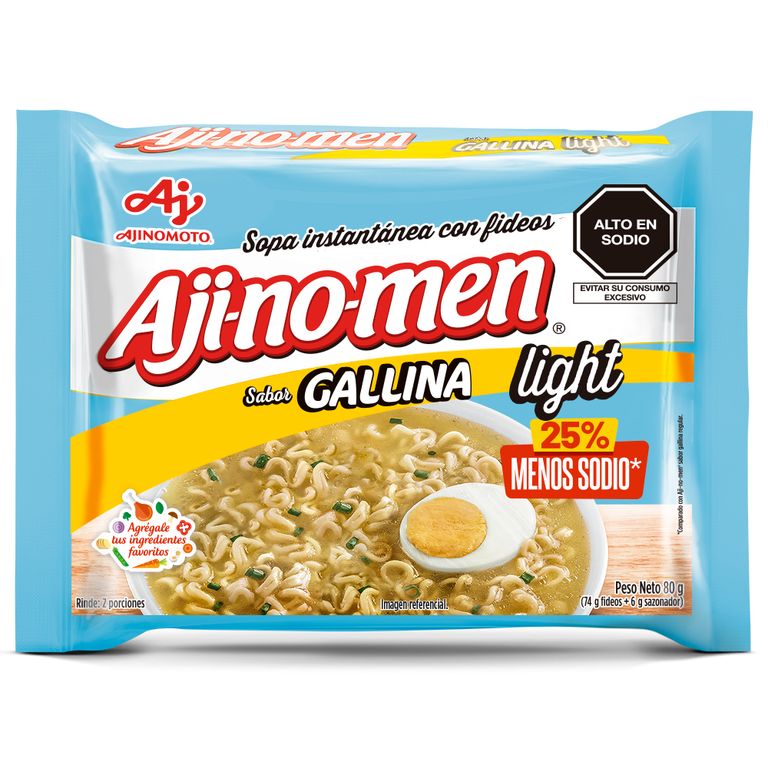 Sopa Instantánea Ajinomen Gallina Light Bolsa 80 g