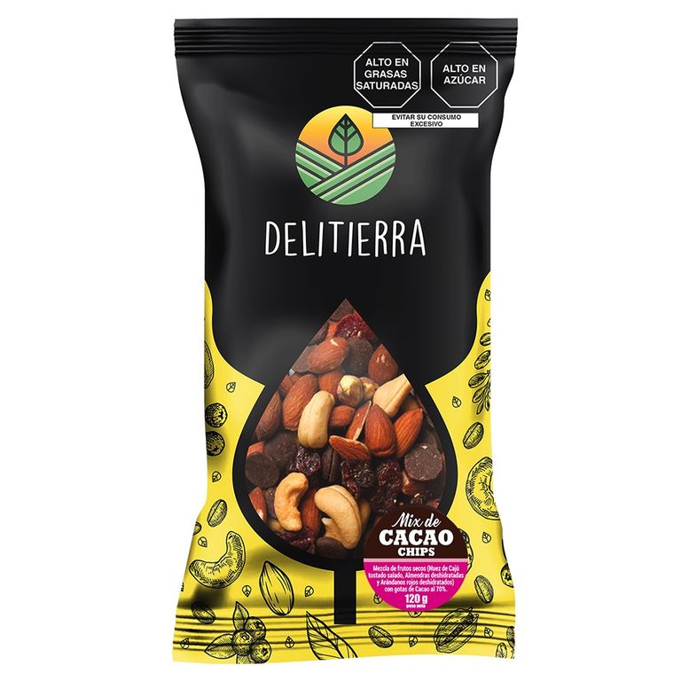 Cocktail Delitierra Mix Cacao Berries Bolsa 120 g