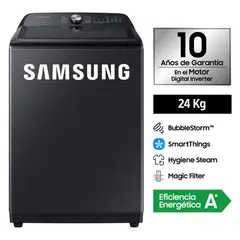 SAMSUNG - LAVADORA BUBBLE SMART 24KG NEGRO