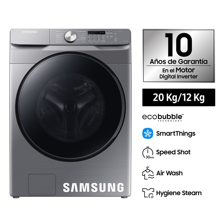 Lavaseca Samsung WD20T6000GPPE Smart Inverter 20Kg 12Kg Gris