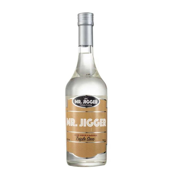 Licor Sabor Naranja Mr Jigger Triple Seco Botella 750 mL