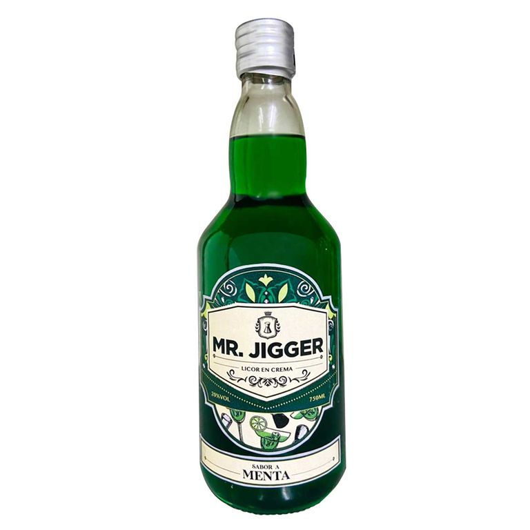 Licor en Crema Mr Jigger Menta Botella 750 mL