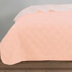 PRECIO UNO - Cubrecama Mara Rosado 1.5Plz Pu