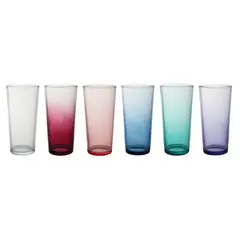 Casa Joven - Set x 6 Vasos Lisos 260mL Carnaval 2