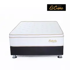EL CISNE - Juego De Cama Valentte Negro Queen Col+Ta