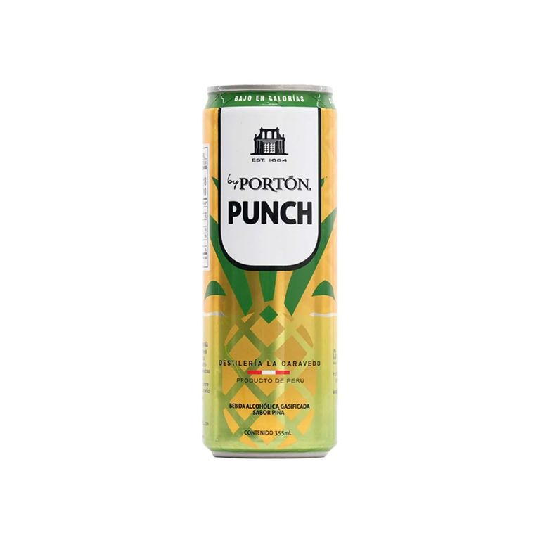Pisco Piña Portón Gasificada Lata 355 mL