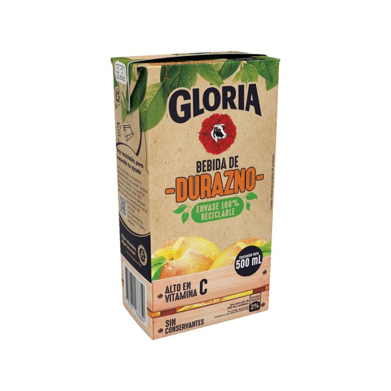 Bebida Gloria Durazno Caja 500 mL