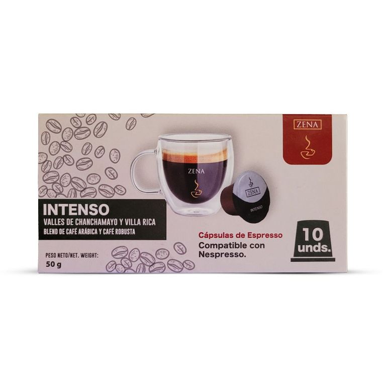 Cápsulas Café Zena Intenso Caja 50 g