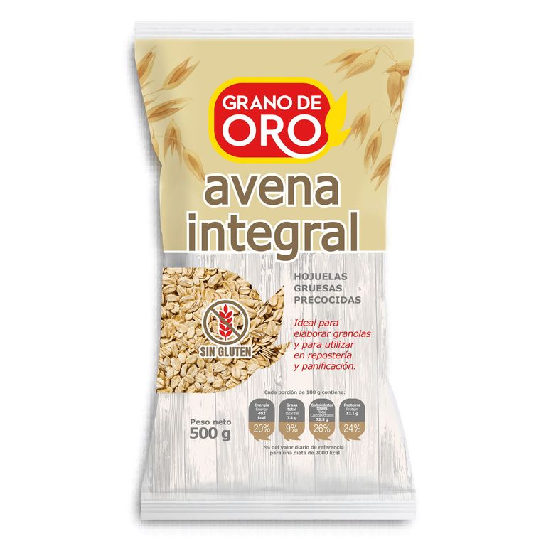 Avena Integral Grano De Oro Bolsa 500 g