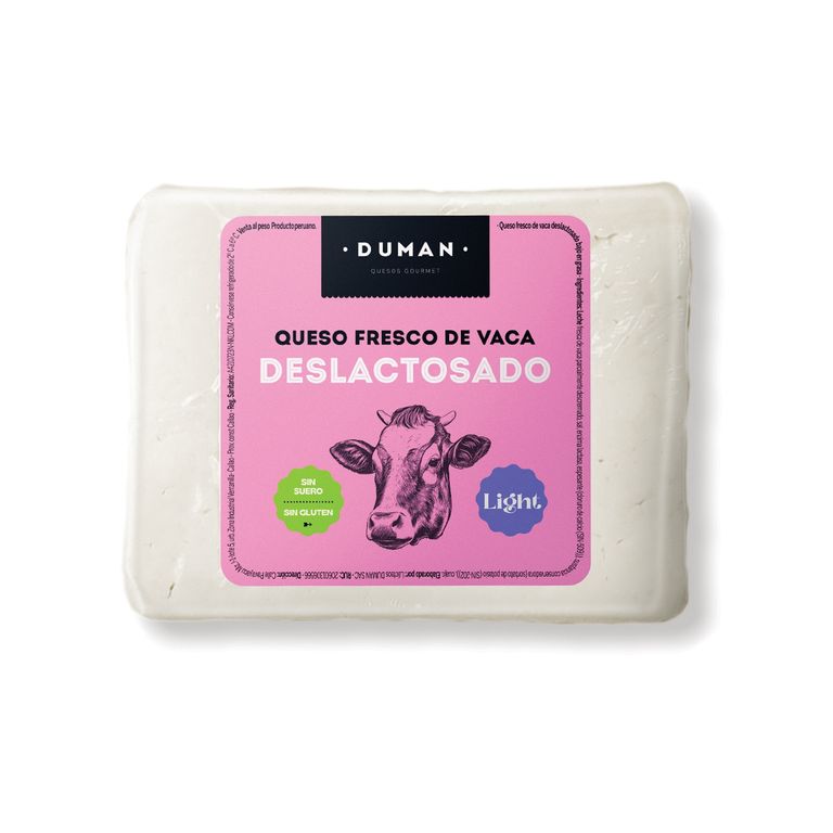 Queso Fresco Deslactosado de Vaca Duman x Kg