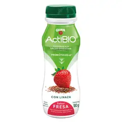 GLORIA - Yogurt Actibio Fresa Linaza 180 g