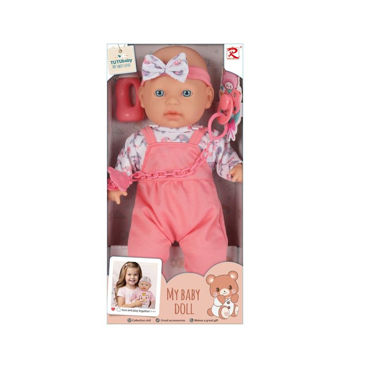 Muñeca con Chupón 33 cm