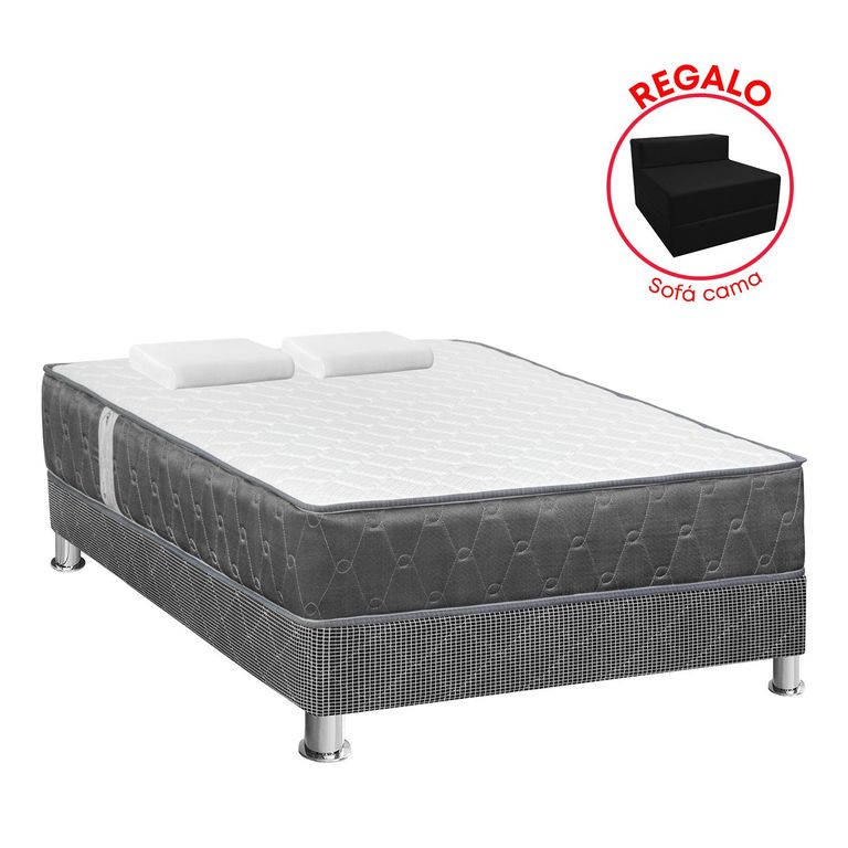 Cama Americana Jallpa 2 Plazas + Sofa Cama