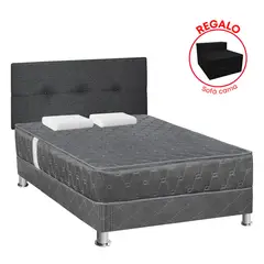 FORLI - Dormitorio Jallpa Gris 2Plz+Sofa Cama