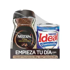 NESCAFE - Café Instantáneo Nescafe200 g + Mezcla Láctea Ideal 390 g