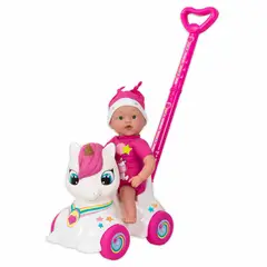 LOKO TOYS - Muñeco con Andador Unicornio 37 cm