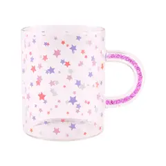 Casa Joven - Taza Mug Glitter Rosa Estrellas