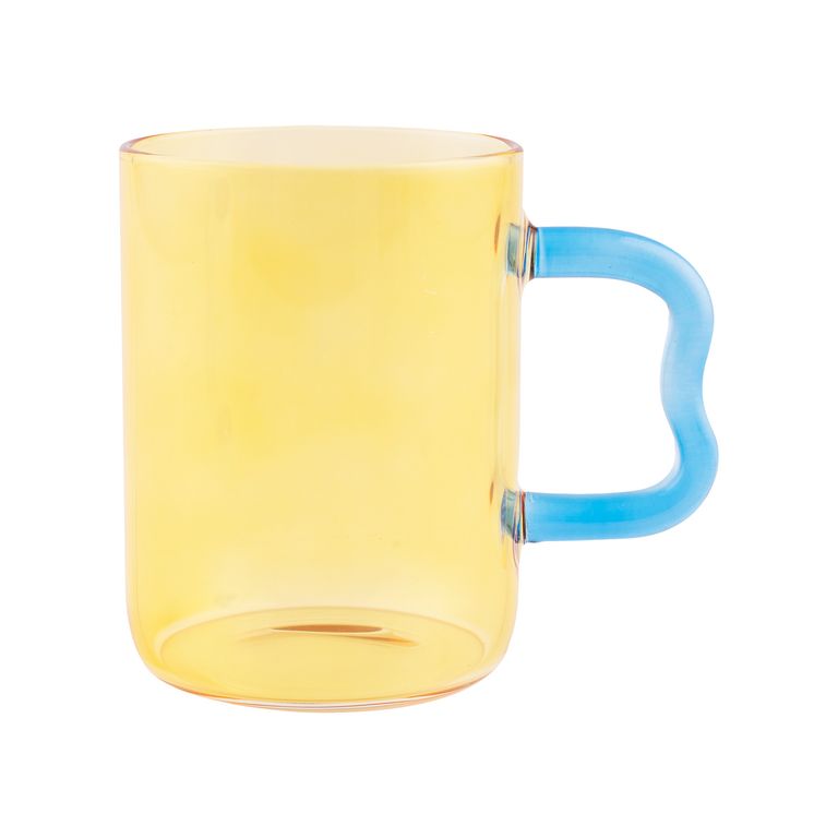 Taza Mug Vidrio Moda Happy