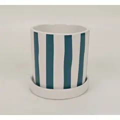 undefined - MACETA CERAMICA AZUL