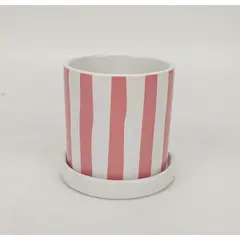 REDFIELD - Maceta Rayas Blush 9.5 cm