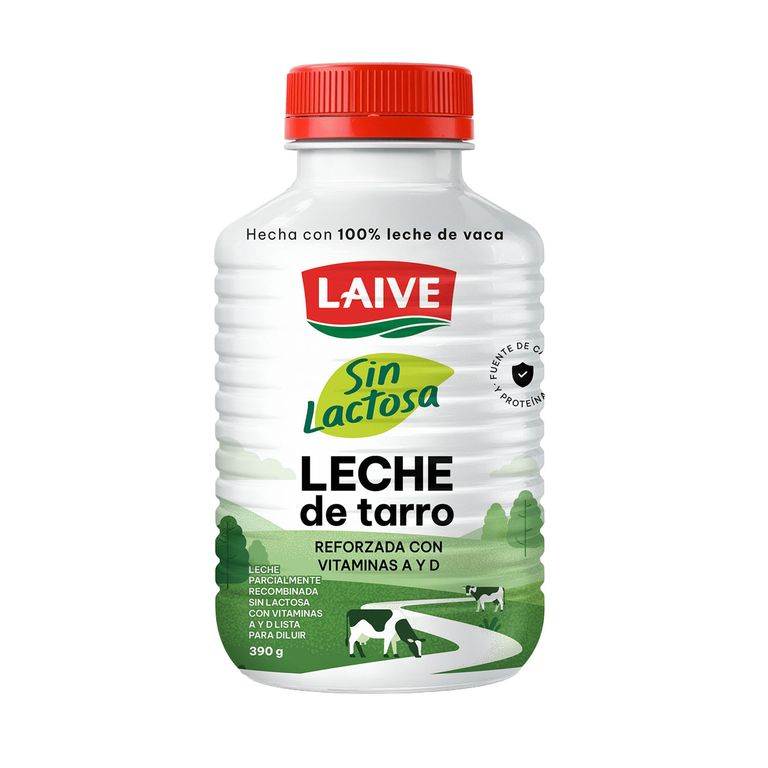 Leche De Tarro Laive Sin Lactosa Botella 390 g