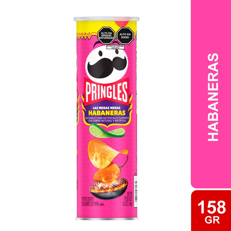 Papas Pringles Chile Habanero Envase 158 g