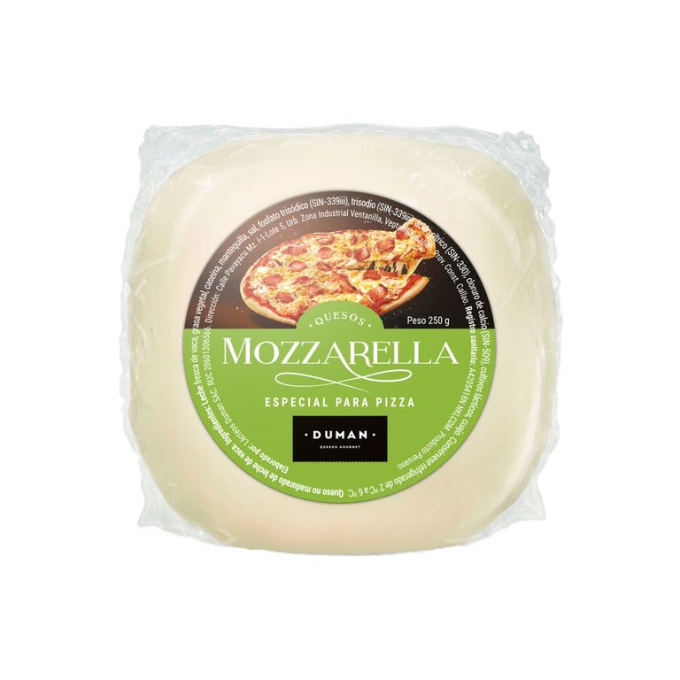Queso Mozzarella Especial Duman Empaque 250 g