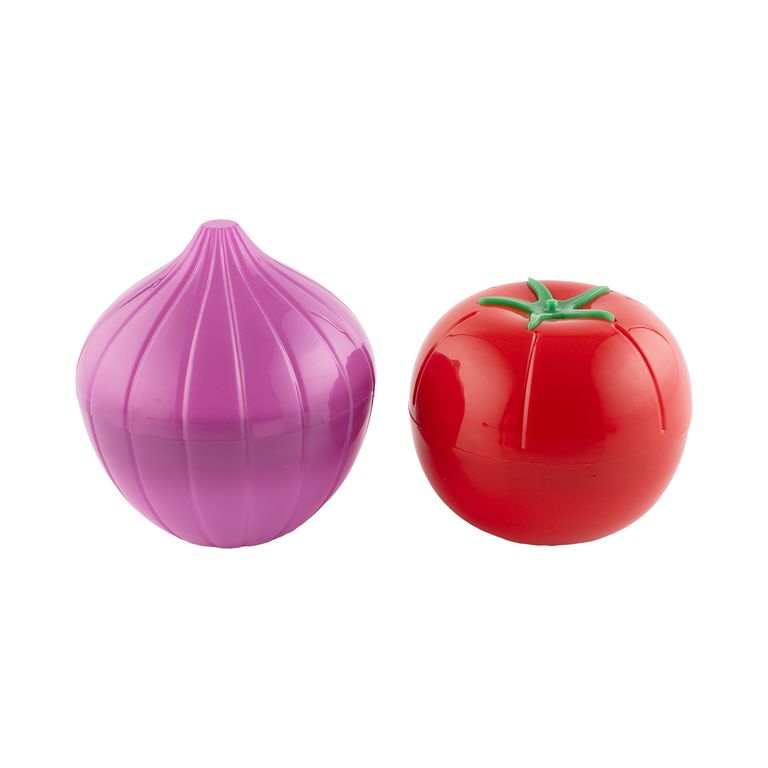 Set x2 Contenedor Guarda Fruta y Verdura